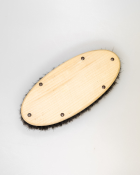 Pferdekardätsche / Rosshaar, Holz geölt mit Schlaufe